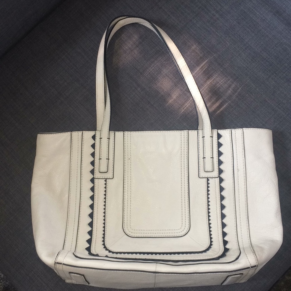 White Fossil Tote